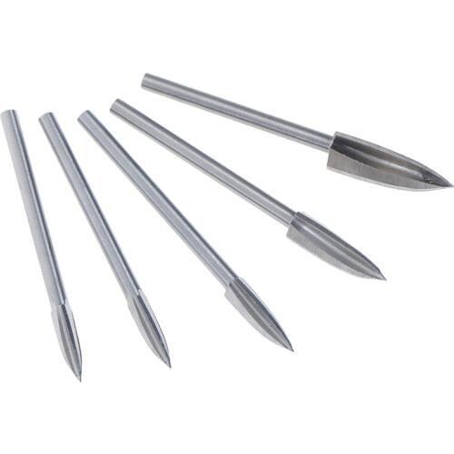 Wood Carving Knives 3mm Shank 3-8mm Milling Cutters White Steel Sharp Edges Woodworking Tools Three Blades