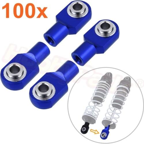 Wholesale 100Set/Lot RC Short Rod Ends with Hollow Balls Aluminum Metal for Traxxas RC Cars Replacement of 2742X