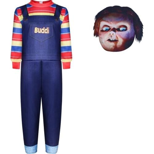 2020 Autumn Fall Baby Girls Winter Outfits Kids Toddler Girls Clothing Sets Chucky Roleplay Long Sleeve Toddler Boy Outfits