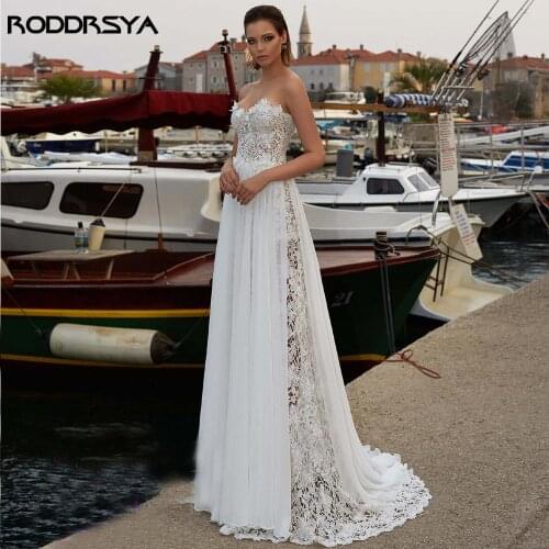 RODDRSYA Chiffon Wedding Dresses