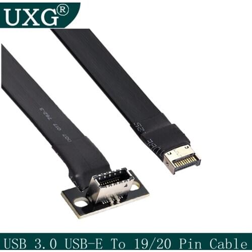 USB 3.1 Front Panel Header Male to Female Type-E Motherboard Extension Data Cable 50cm