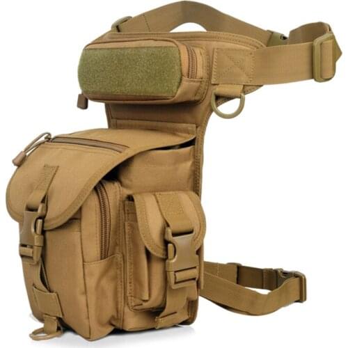 Men Waterproof Oxford Waist Drop Leg Bag Thigh Hip Bum Belt Fanny Pack Casual Shoulder Bag Motorcycle Ride Outdoor Running Sport