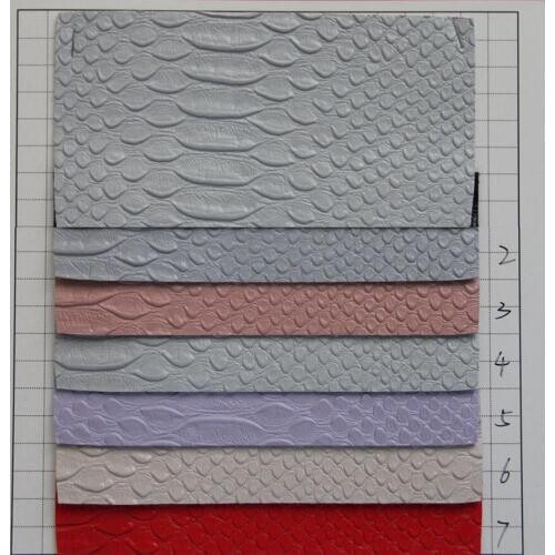 High quality snake grain synthetic PVC leather fabric new serpentine texture leather material decoraiton fabric wholesale