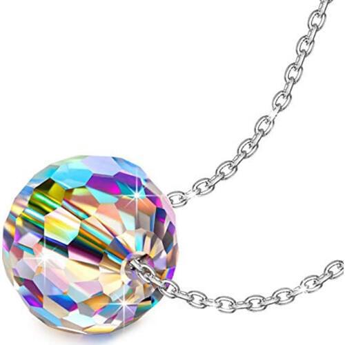 Hermosa Women Jewelry Gift Necklace Aurora Austrian Crystal Hypoallergenic Material 20 inch