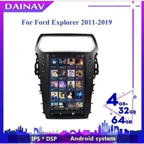 2 Din Android Car Stereo Autoradio Tesla GPS Navi Vertical DVD Player For ford Explorer 2011-2019 Car Radio GPS Navigation