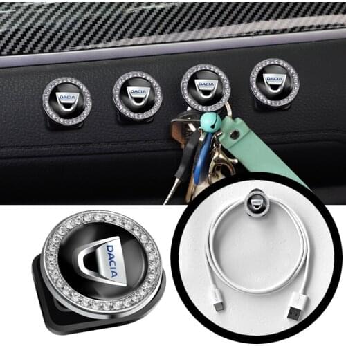 2Pcs Car Mini Hooks Hidden Storage Hooks For Dacia Duster Logan Sandero Stepway Lodgy Dokker