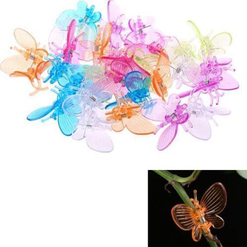 30pcs/lot Butterfly Orchid Clips Plant Clips Garden Flower Support Vine Support Clips 3.5x3.8cm