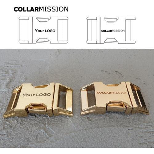 50pcs/lot Engraved buckle, We provide laser engraving service customize LOGO 25mm golden CK25J