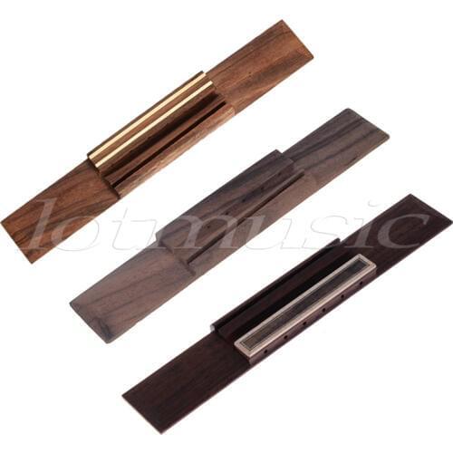 Kmise 6 String Rosewood Guitar Bridge For Classical Guitar Parts Pack of 3