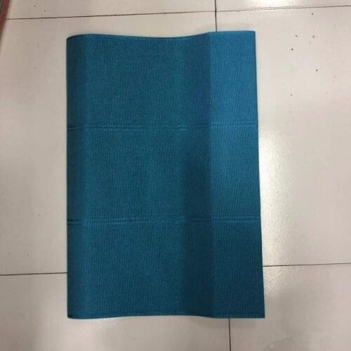 African wholesales 2pcs blue aso oke gele Nigeria headtie pure color big aso oke headtie gele asoebi party gele 30