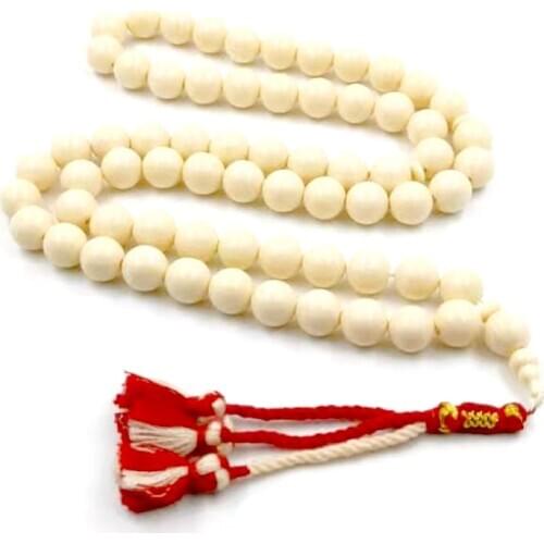 Big size Tasbih 99beads White resin Ivorys Color عاج Turkey handmade tassel Eid gift Misbaha Muslim Rosary bead islamic fashion