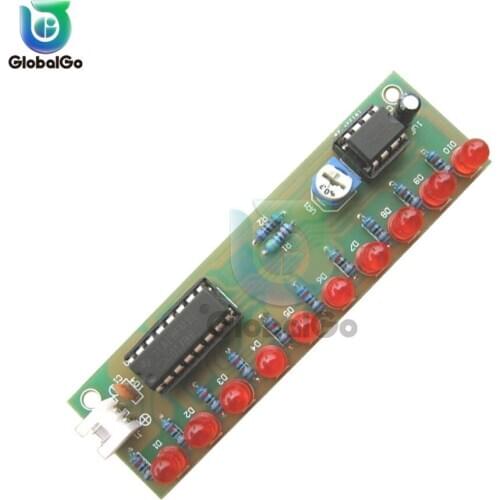 Electronic DIY Kit Red Double Color Flashing Lights Strobe NE555 + CD4017 Electronic Practice Learning Kits Suite