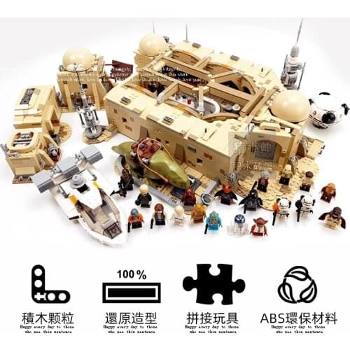 1:1 Building Blocks Mos Eisley Bistro Compatible 75290 3187Pcs Bricks Toys