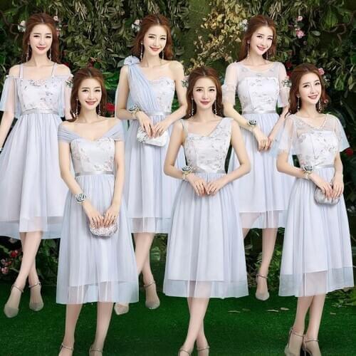 Summer Prom Women Elegant Tulle Short Bridesmaid Dresses,Dresses For Weddings, Dress For Wedding Party