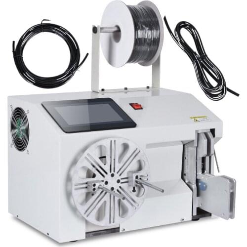 LY Middle Touch Screen 40 To 80mm Cable Wire Winder 40-80mm Coil Winding Binding Machine