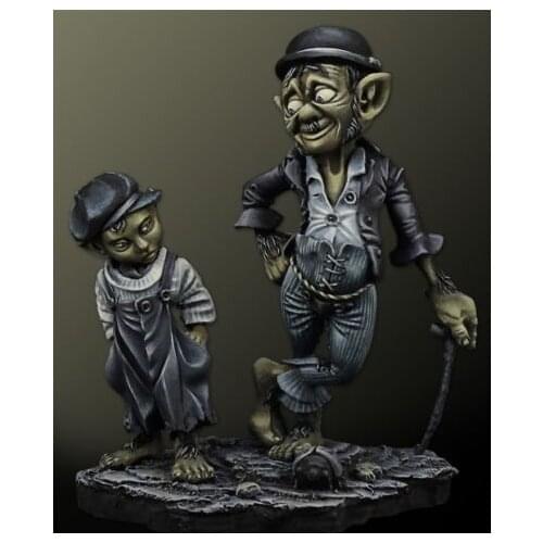 1/32 Scale Unpainted Resin Figure Charlie and Jackie