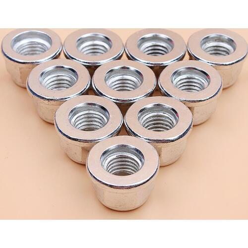 10Pcs/lot Gear Box Blade Nuts Set For Stihl FS160 FS180 FS220 FS240 FS300 FS310 FS350 FS360 FS400 FS410 M12 x 1.5mm LH Thread