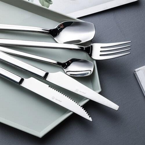 Kit Set Spoon Fork Knife Stainless Steel Travel Cutlery Fork Spoon Knife Set Tableware Cubiertos Camping Dinnerware Set DL6DCS