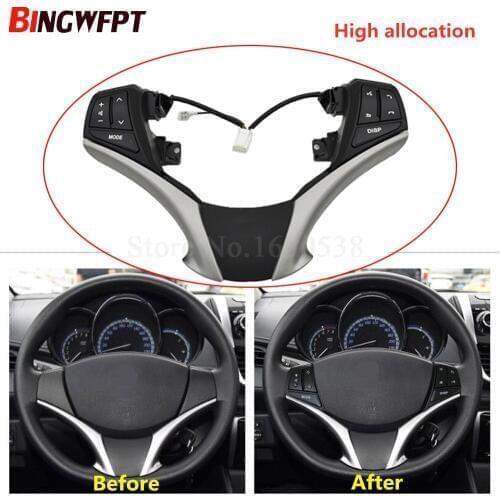 NEW Audio Control Switch Steering PAD Audio Control Switch fit for Toyota Yaris 2013-2016 84250-0D120
