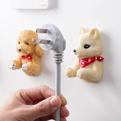 New Puppy Cook Strong Self-Adhesive Cartoon Hanger Kitchen Sticky Hook Hanger Wall key holders