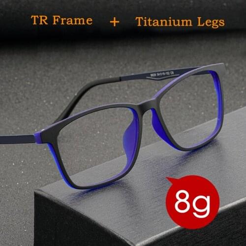 KatKani Mens Myopia Prescription Glasses Frame Ultra Light Comfortable Titanium Material Square High Quality Glasses Frame 9828