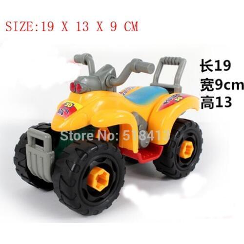 Fancy Disassembling Motorcycle Toy Nut Combination Assembled Thinking Began To Exercise Large Beach Four-wheel Motorcycle 2021