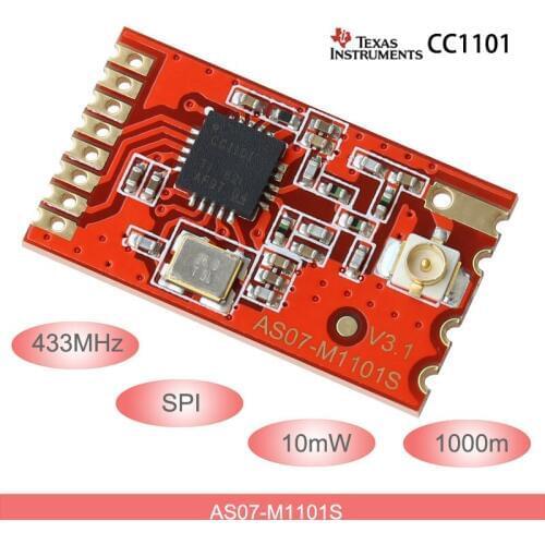 433MHz rf Module CC1101 Wireless Transmission SPI rf Transmitter and Receiver 10mW wireless transceiver IPEX