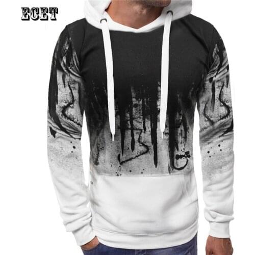 Spring and Autumn New Casual Mens Pullover Hoodie Fashion Streetwear Mens Clothing Hooded Plus Size Top