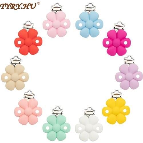 10pcs Baby Silicone Clips Baby Pacifier Clip Holder Baby Feeding Accessories Stainless Steel Soother Clasp Dropshiping Wholesale