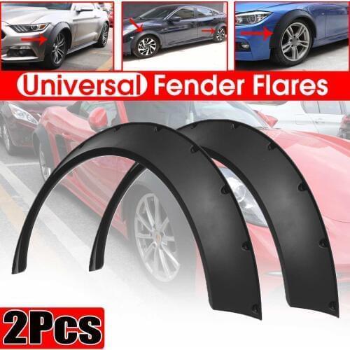 Universal 2pcs Car For Fender Flares For Cars Body Kits Mud Splash Guard Wheel Arches Extension For BMW For Benz For Ford