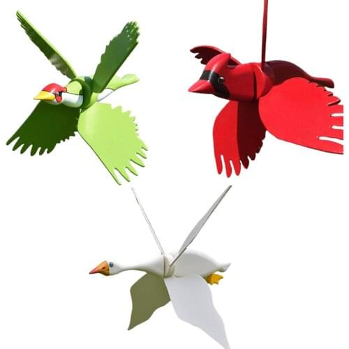 Whirligig Windmill Whirly Bird Garden Lawn Decoration Courtyard Farm Yard Decorative Garden Stakes Wind Spinners Bird Windmills
