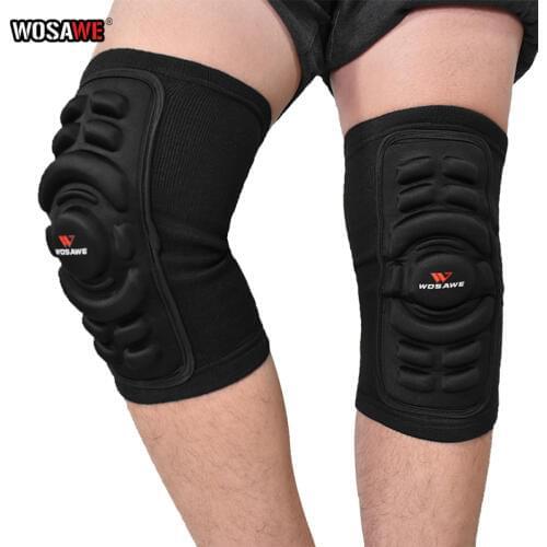 WOSAWE 4Pcs/Set Motorcycle Knee Pads EVA Moto Elbow Knee Pads Motocross Racing Protective Gear Knee elbow Protector Guards Kit
