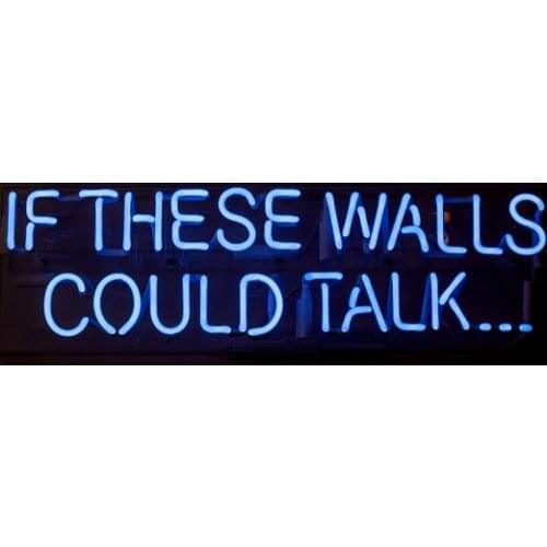 14“ If These Walls Could Talk Acrylic Custom Neon Light Lamp Sign Beer Bar Decorate Artwork Home Room Windows Glass Tube Artwork