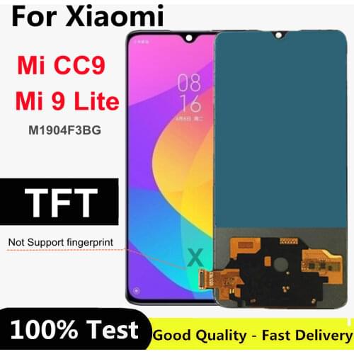 6.39 TFT For Xiaomi Mi CC9 Display cc9 LCD Touch Screen Digitizer Assembly For Xiaomi Mi 9 lite M1904F3BG Lcd