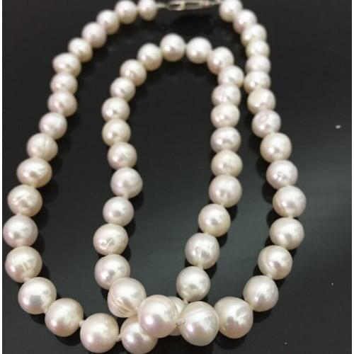 8-9mm White Akoya Pearl Fashion Women Charms Necklace 17.5"