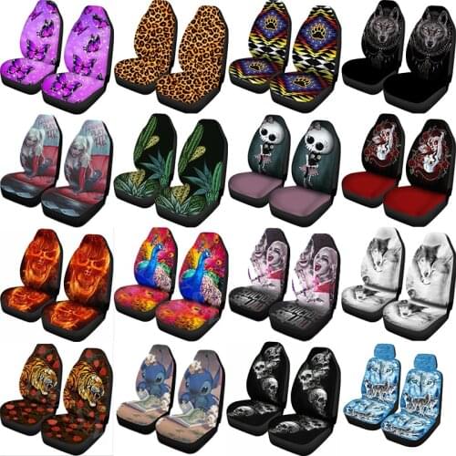 AIMAAOseat coverscar seat covers custom printed universal front seat protectors seat accessories seat cushion kit