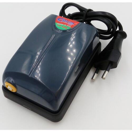 Aquarium Ultra Quiet Single Outlet Air Pump Fish Tank Oxygen Air Pump Aquarium Oxygen Aerator 220-240V 3.2W EU PlUG