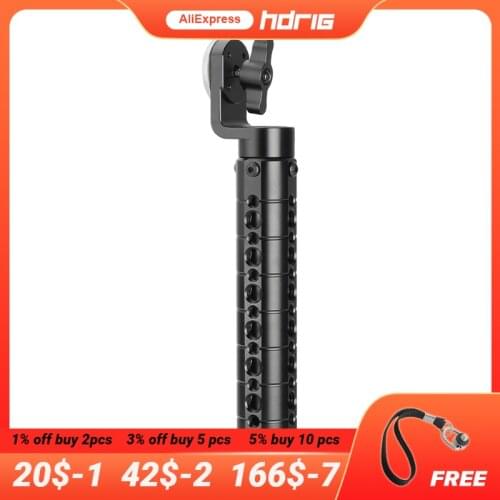 HDRIG Aluminum Cheese Handle Grip With ARRI Rosette Mount M6 Thumbscrew Lock Knob For Dslr Shoulder Mount Rig Photo Studio