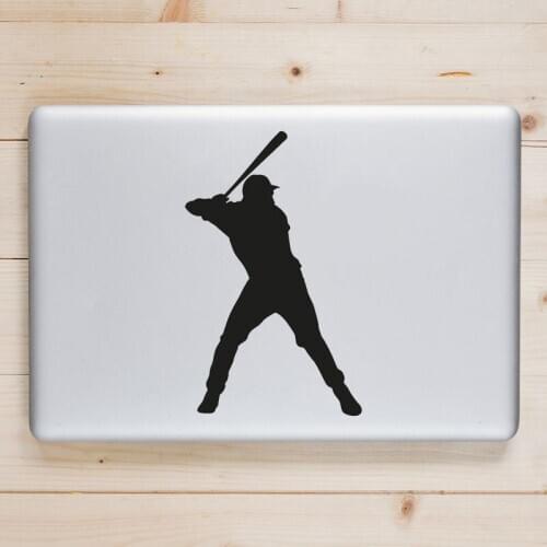 Car Sticker Baseball Man Sport Computer Vinyl Decal Removable Waterproof Mural Fit For Macbook Ornament O179