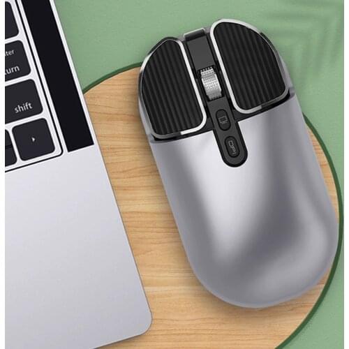 Bluetooth 5.1+2.4G Wireless Dual Mode Rechargeable Mouse With RGB Lighting Optical Mouse For Home Office PC Laptop Computer