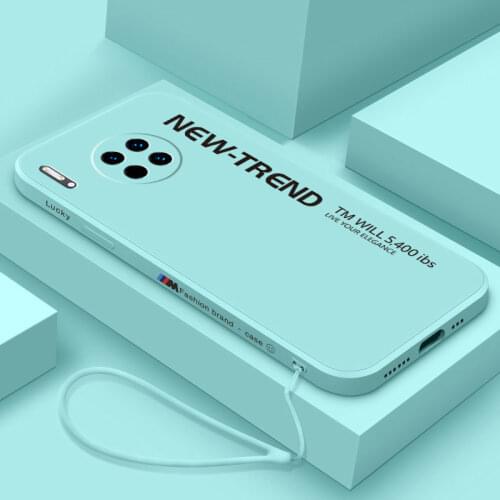 For Huawei Mate 40 Pro Case Soft Liquid silicone Skin Square protective Back Cover Case For Huawei Mate 30 Pro Mate40 pro Shell