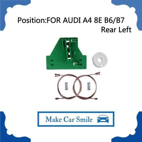 For Audi A4 8E B6/B7 Window Regulator Repair Kit / Plastic Clip 2000-2008 8E0839461C Rear Left New