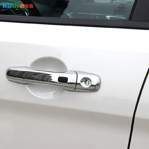 For Ford Explorer 2016 2017 ABS Chrome Car Door Handle Cover Trim Decoration Frame Sticker Styling Exterior Accessories