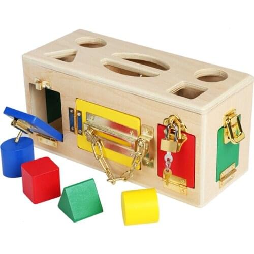 Montessori Unlocking Toy for Kid Sensory Brain Developmental Problem Solving Toy H055