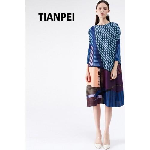 Модные платья в клетку 天裴褶皱 China At AliExpress