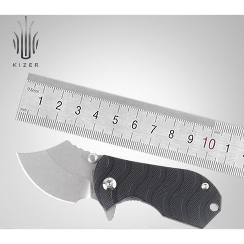Kizer mini folding knife KI2521A1 Flip Shank 2020 new small folding knife s35vn steel edc tools