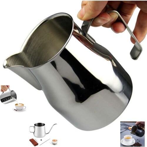 700ml Stainless Steel Milk Pitcher Suitable for Coffee, Latte & Frothing Milk Coffee Pitcher Pull Flower