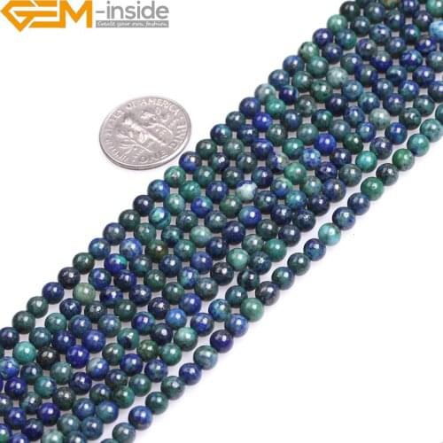 Lapis Lazuli Malachite Stone Beads for Jewelry Making Loose Bead DIY Necklace Bracelet Strand 15“ 4mm-16mm Wholesale