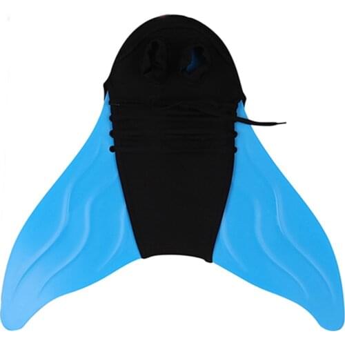 Adult Kids Swimming Fins Blue Pink Children Training Flippers Monofin Mermaid Tails Swim Diving Foot Flipper C28298CH