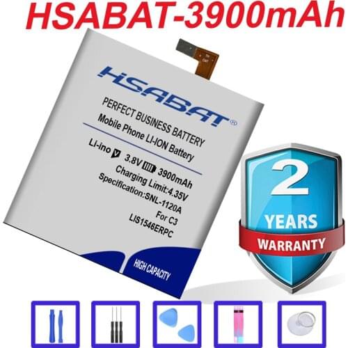 LIS1546ERPC original HSABAT Top Brand Battery For Sony Xperia C3 T3 S55T S55U D2502 D2533 M50W D5103 3900mAh
